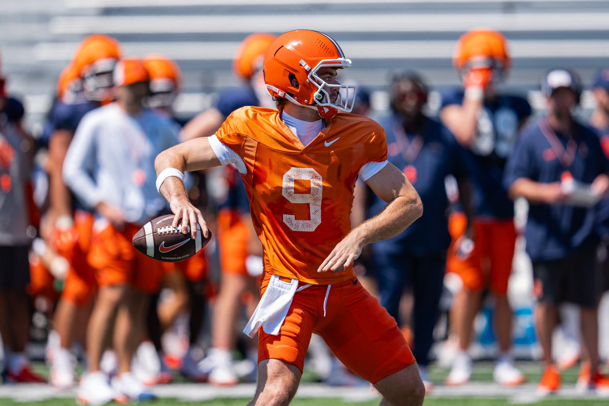 Sweat, pads, and whistles. Work day.