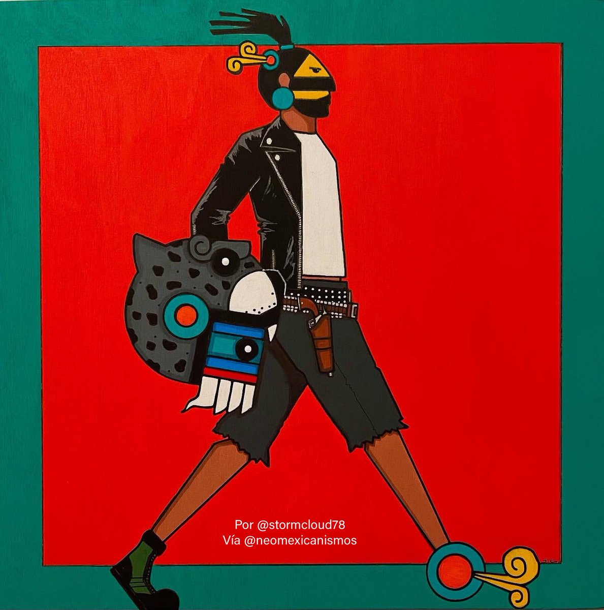 Tezcatlipoca urbano ⚫️🪞🌫️ Espejo humeante :::: por @stormcloud72 #neomexicanismos