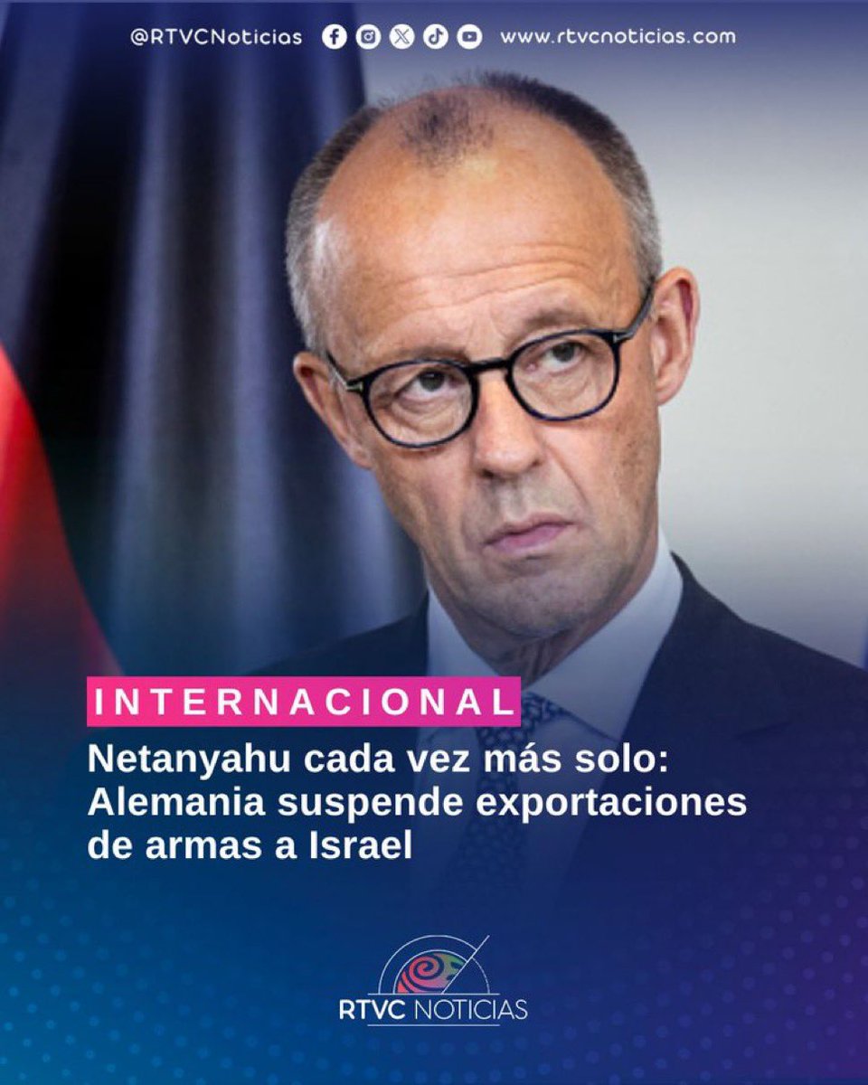 Abraham Katime (@abrahamkatime) on Twitter photo Alemania aplica en el mismo sentido que <a href="/petrogustavo/">Gustavo Petro</a> en Colombia, medidas contundentes contra Israel en materia de relaciones comerciales.
0 titubeos! Alemania aplica en el mismo sentido que <a href="/petrogustavo/">Gustavo Petro</a> en Colombia, medidas contundentes contra Israel en materia de relaciones comerciales.
0 titubeos!