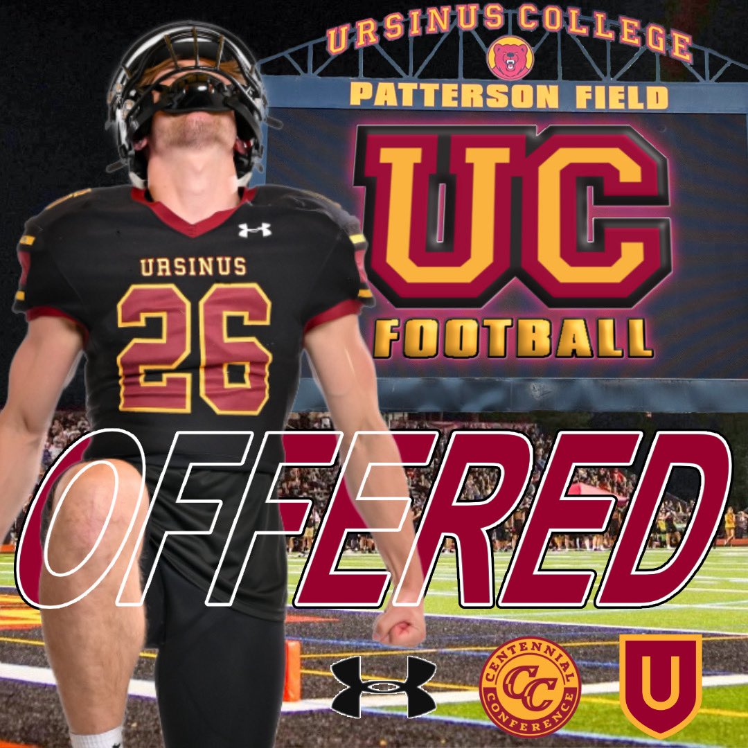 I am excited to receive another offer offer to <a href="/UrsinusFootball/">Ursinus Football</a>. Thank you <a href="/CoachDev12/">Steve Devlin</a> for this opportunity.