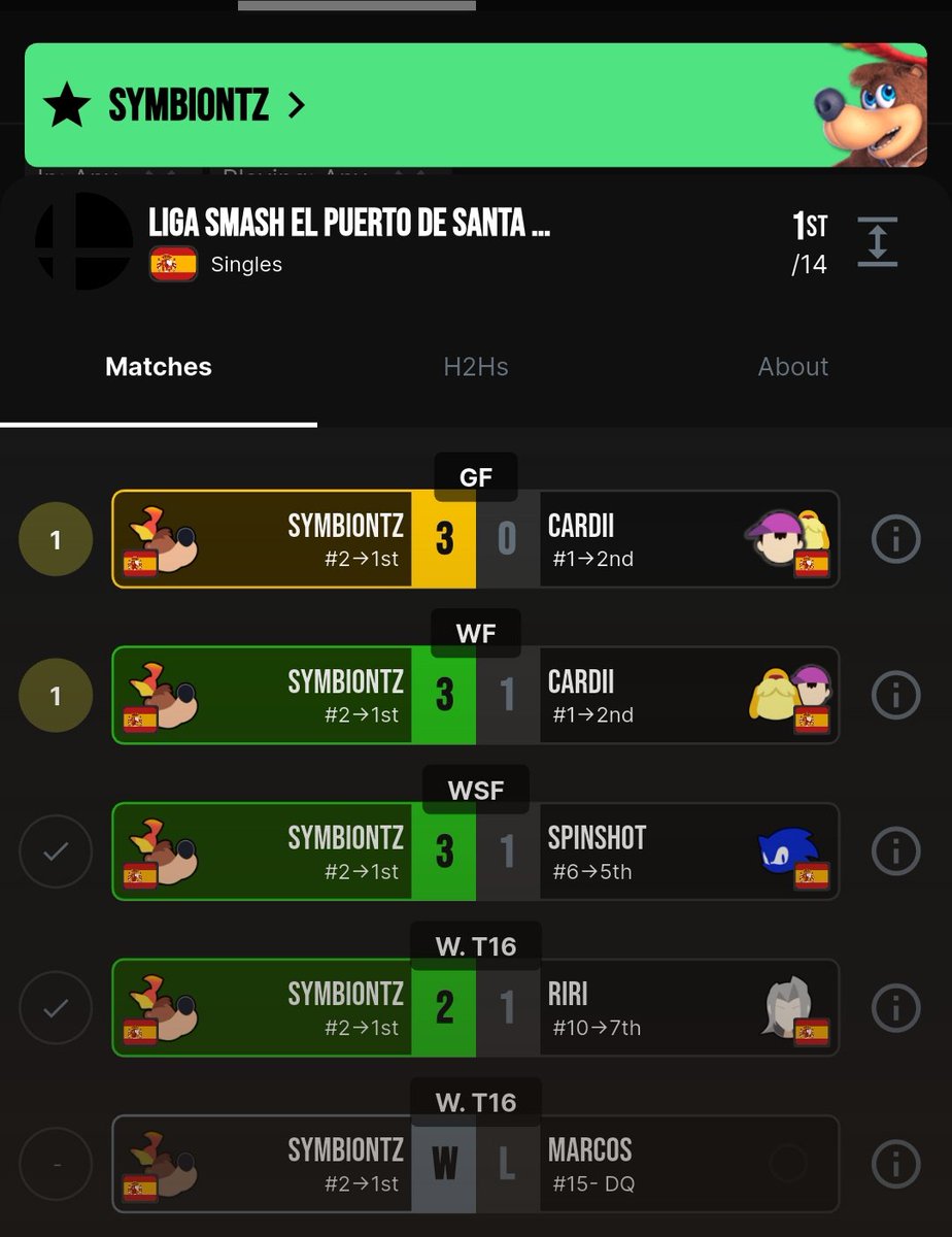 Gané un torneito :p