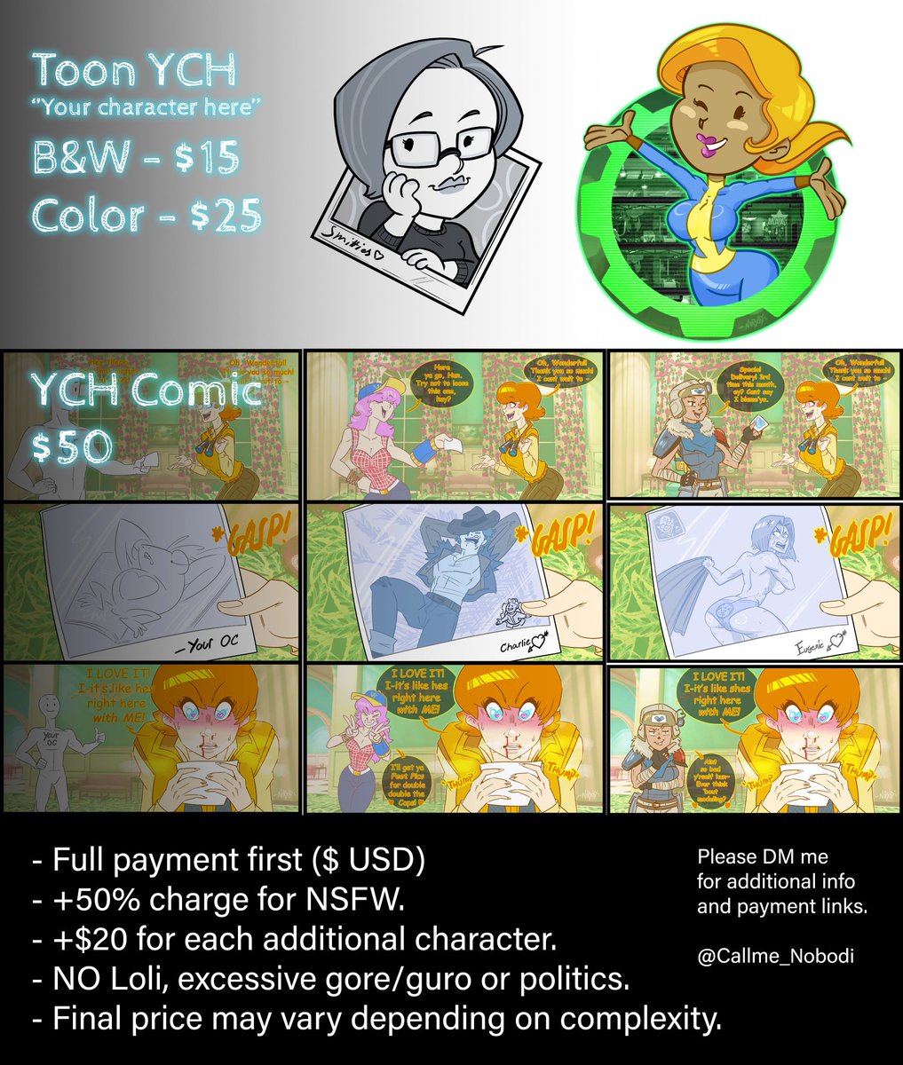 Howdy folks 👋🐸
I've decided to open my Commissions back up.
Please DM me if interested or if you have any specific questions.
RTs are much appreciated!