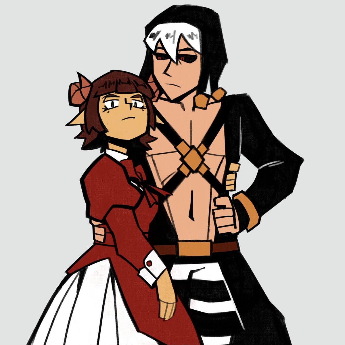 Comisión para mi amistad <a href="/Aliverye/">ミAli彡 🐏</a> con su pareja 100% real no fake #Risottonero from #JJBA #yumeship