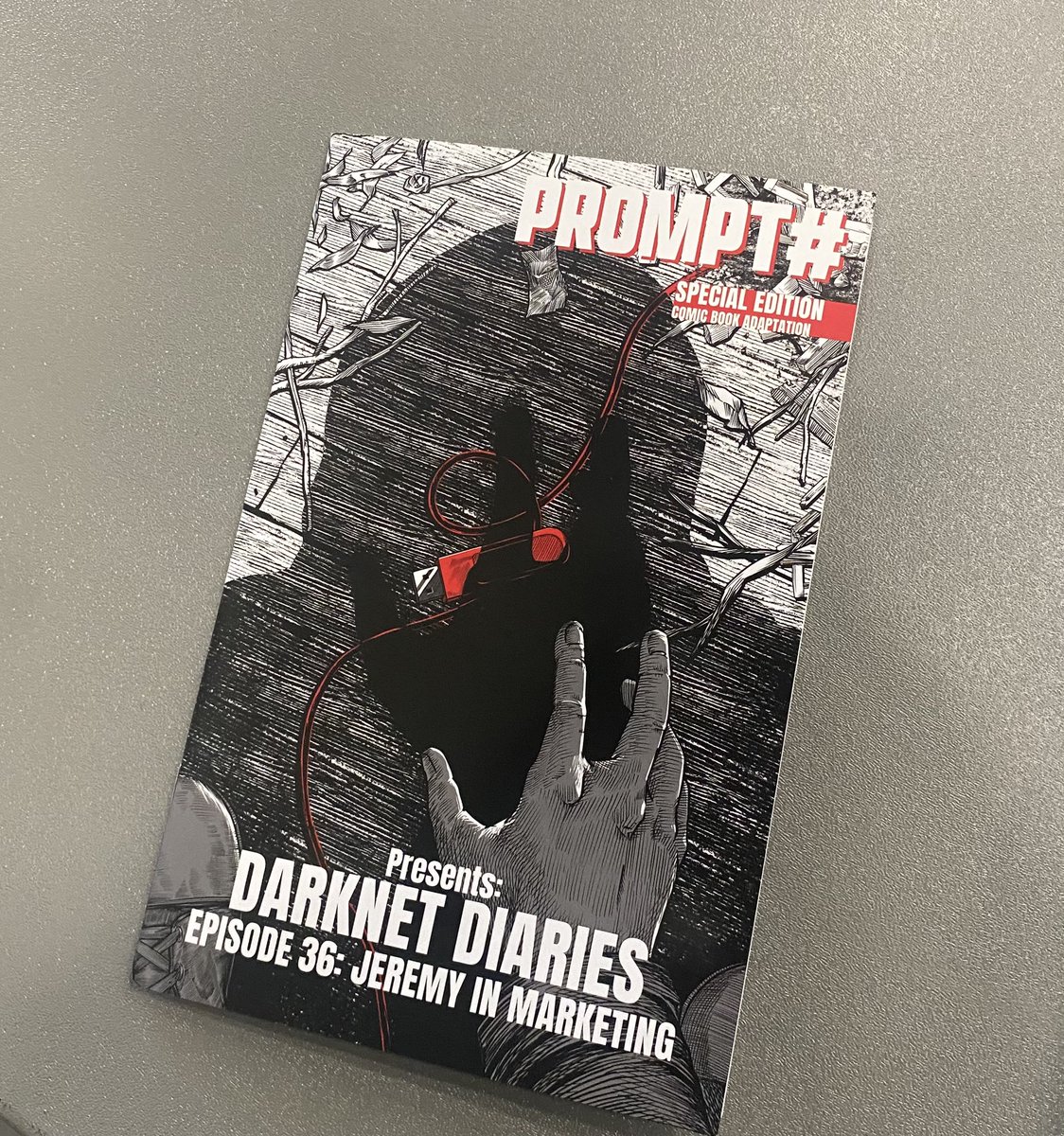 GothamJSharma's tweet photo. Shout out to @DarknetDiaries’ @JackRhysider for signing this special edition of Prompt at @defcon! And thanks for being a guest on the @accesscyberorg podcast!
@BHinfoSecurity #AccessCyber #infosec #cybersecurity https://t.co/xKXI9gaWEV