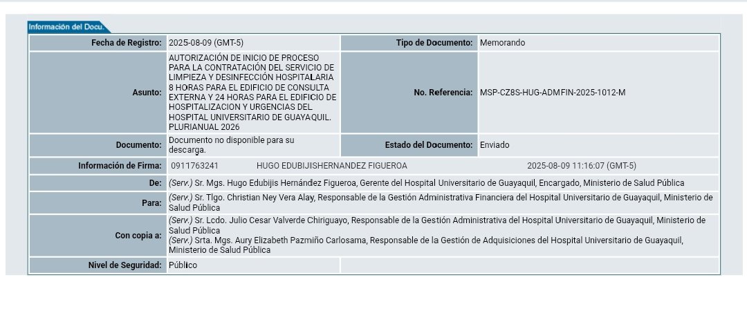 <a href="/HUniversitarioG/">H. Universitario Gye</a> @Salud_CZ8 <a href="/Salud_Ec/">Ministerio de Salud Pública 🇪🇨</a> <a href="/JulioS13657/">JulyS</a> <a href="/Jacsherazade1/">Merichane</a>  claro x eso ahora sí están desesperados en contratar el servicio de limpieza y desinfección que ineptitud desde la coordinación zonal 8 en tener a personas no preparadas en Hospitales y Distritos