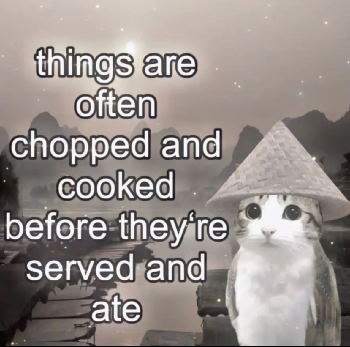 For my Chopped gang out there.

Always remember…