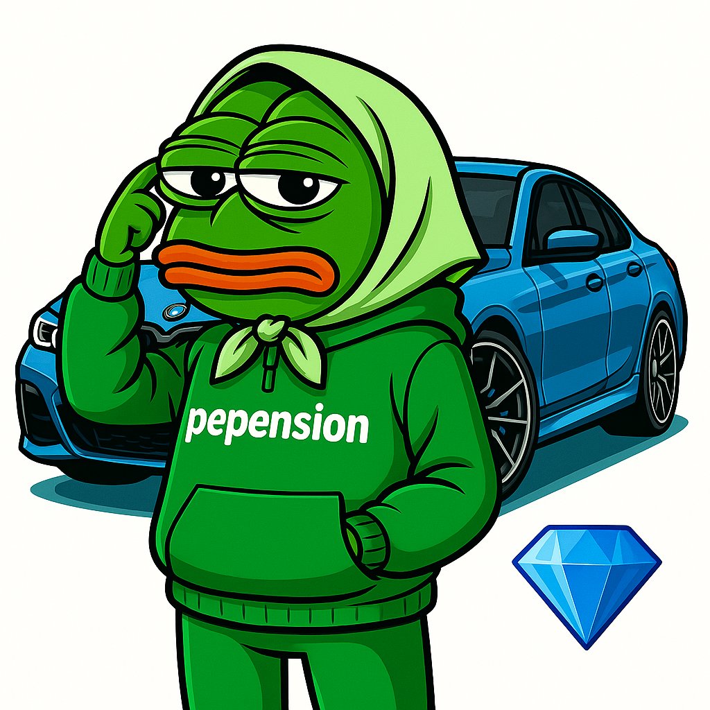 Lambo / Porsche / BMW - all for $PEPENSION holders 

CA: T1Hf5w9772oCkp8cnhoSdKdfjsKieVGEnDuNJeEpump
