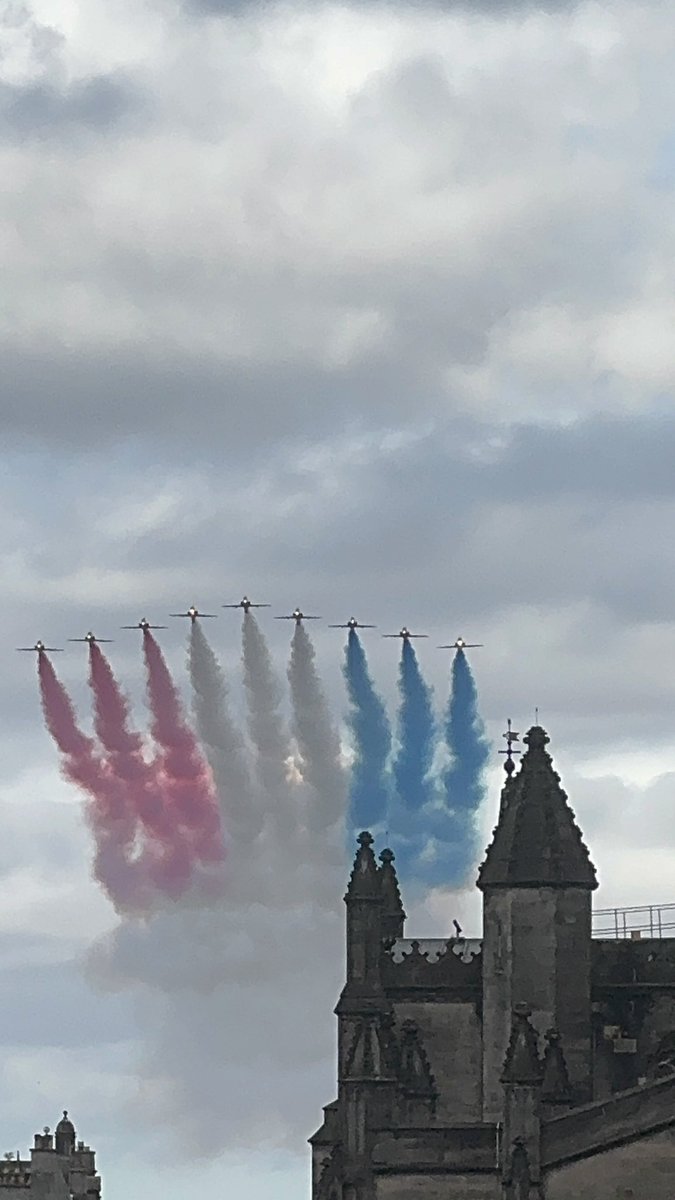 Red arrows fly over today