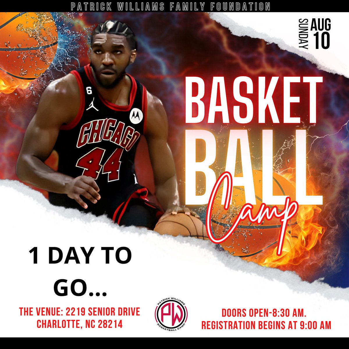 Team United Hoops (@teamunitedhoops) on Twitter photo 🚨🏀 THE CAMP IS OFFICIALLY FULL! 🏀🚨
No more spots available — we are PACKED and READY for tomorrow! 🙌🔥
📢 CHARLOTTE — Tomorrow, The 2nd Annual Patrick Williams Family Foundation Basketball Camp takes over West Charlotte High School and it’s going to be EPIC! 💥
💥 Doors 🚨🏀 THE CAMP IS OFFICIALLY FULL! 🏀🚨
No more spots available — we are PACKED and READY for tomorrow! 🙌🔥
📢 CHARLOTTE — Tomorrow, The 2nd Annual Patrick Williams Family Foundation Basketball Camp takes over West Charlotte High School and it’s going to be EPIC! 💥
💥 Doors