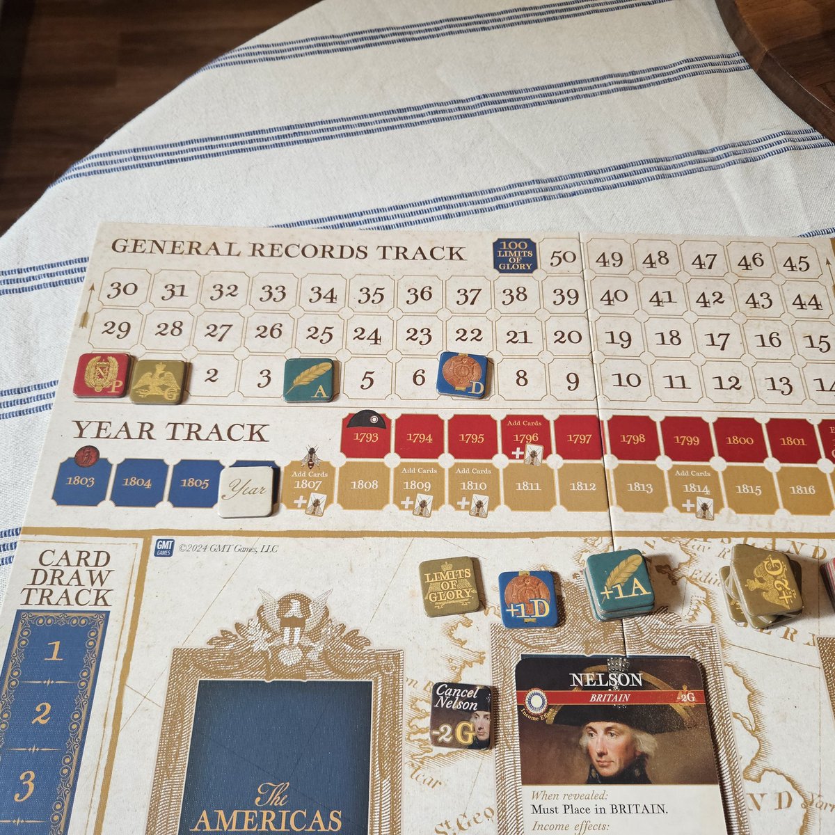I called it as I entered 1806. Emperor Napoleon I was crowned in 1804, but the domestic circumstances quickly drove his Glory from a high of 37 down to 1!

Fun game, and I look forward to another attempt!

<a href="/gmtgames/">GMT Games</a>