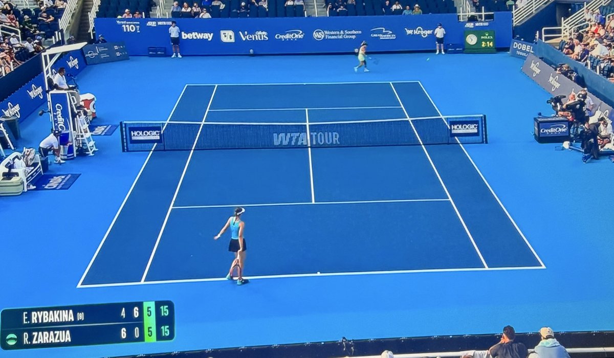 Renata Zarazúa le está haciendo un juegazo, JUEGAZO a Rybakina 🔥🇲🇽