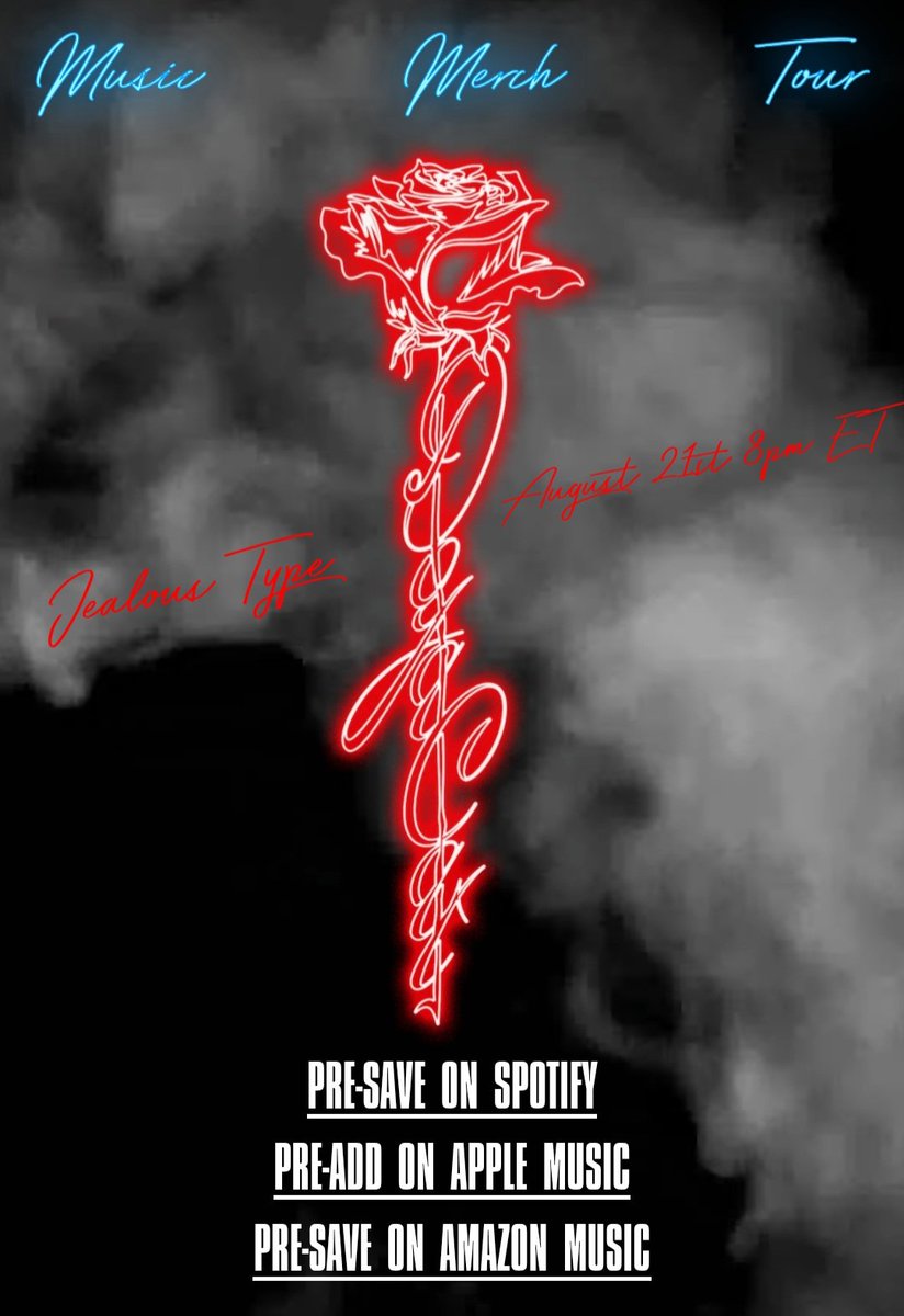 🌹Jealous type out 21st at 8pm!!!
Pre-save it now!!!🌹