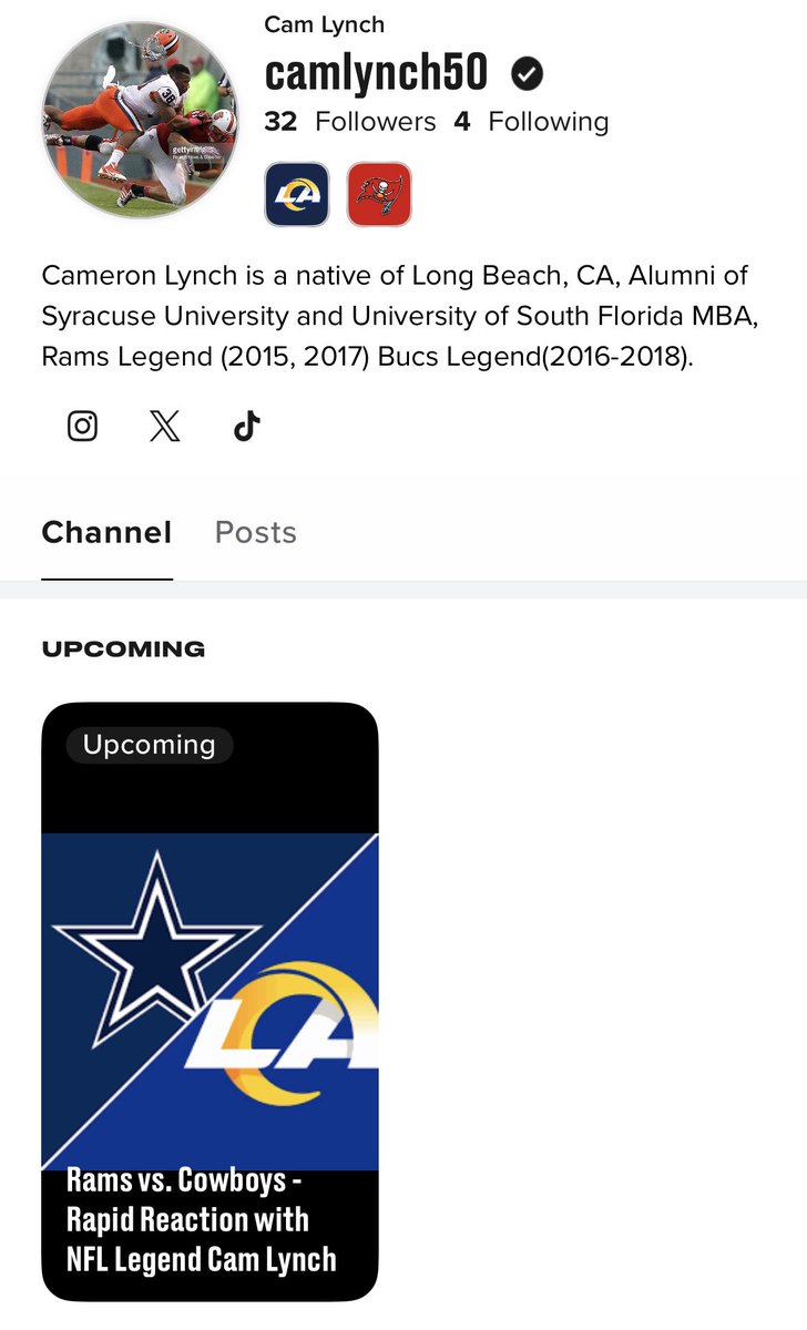 Cameron Lynch, MBA (@cameronlynch50) on Twitter photo Tune in as I’ll be hosting the #RamsHouse post game shows this season on the <a href="/BleacherReport/">Bleacher Report</a> app 📲
br.app.link/0Jkdpe5RFVb
Going live at 7:05 pm PT after today’s matchup #Rams v #Cowboys ⏏️ Tune in as I’ll be hosting the #RamsHouse post game shows this season on the <a href="/BleacherReport/">Bleacher Report</a> app 📲
br.app.link/0Jkdpe5RFVb
Going live at 7:05 pm PT after today’s matchup #Rams v #Cowboys ⏏️