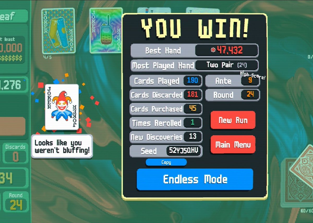 finalmente, he balatreado al balatro