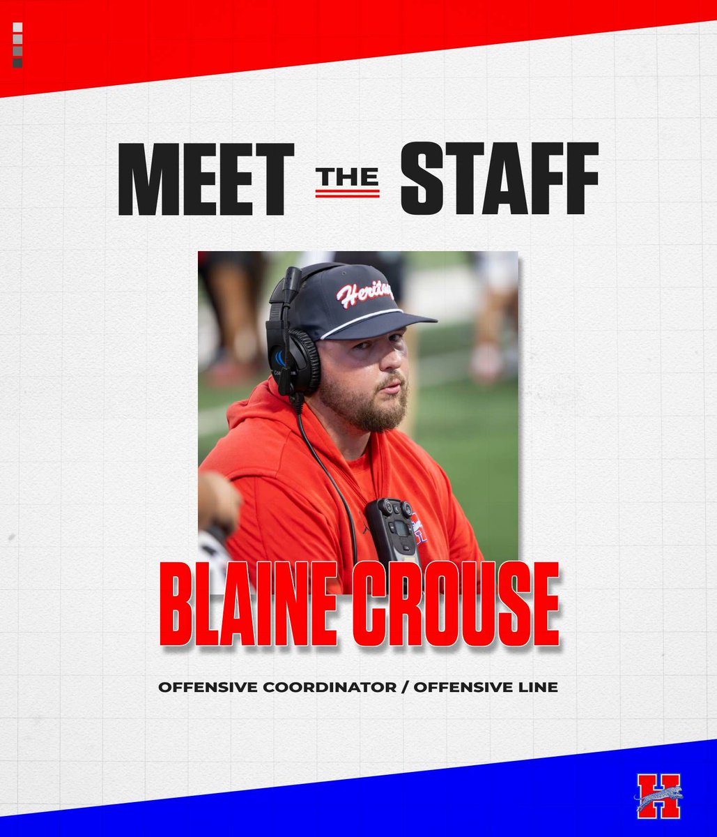 Meet our OC and OL Coach, Coach Crouse!

"How you do anything is how you do everything" &amp; "Winners Win" 
Mottos that Coach Crouse exemplifies daily!

Years Coaching: 9
Years at Heritage: 4
Fav. Hobby: Golf
Fav. Holiday: Christmas

#FIGHT #GD2BAJ

<a href="/MISD_Athletics/">Midlothian ISD Athletics</a>
<a href="/MidloHeritage/">Heritage HS</a>