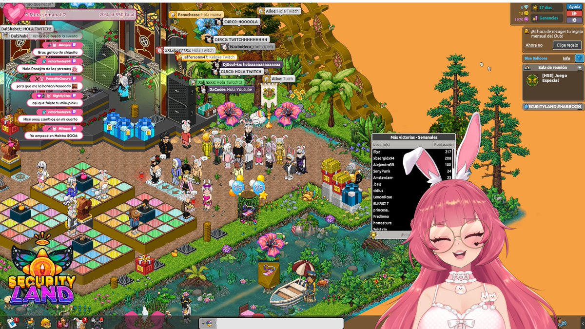 Yippie! 🌟 Estuvo muy divertida nuestra estancia en Habbo.
Muchísimas gracias a <a href="/ESHabboSecurity/">HabboSecurity</a> por la invitación.