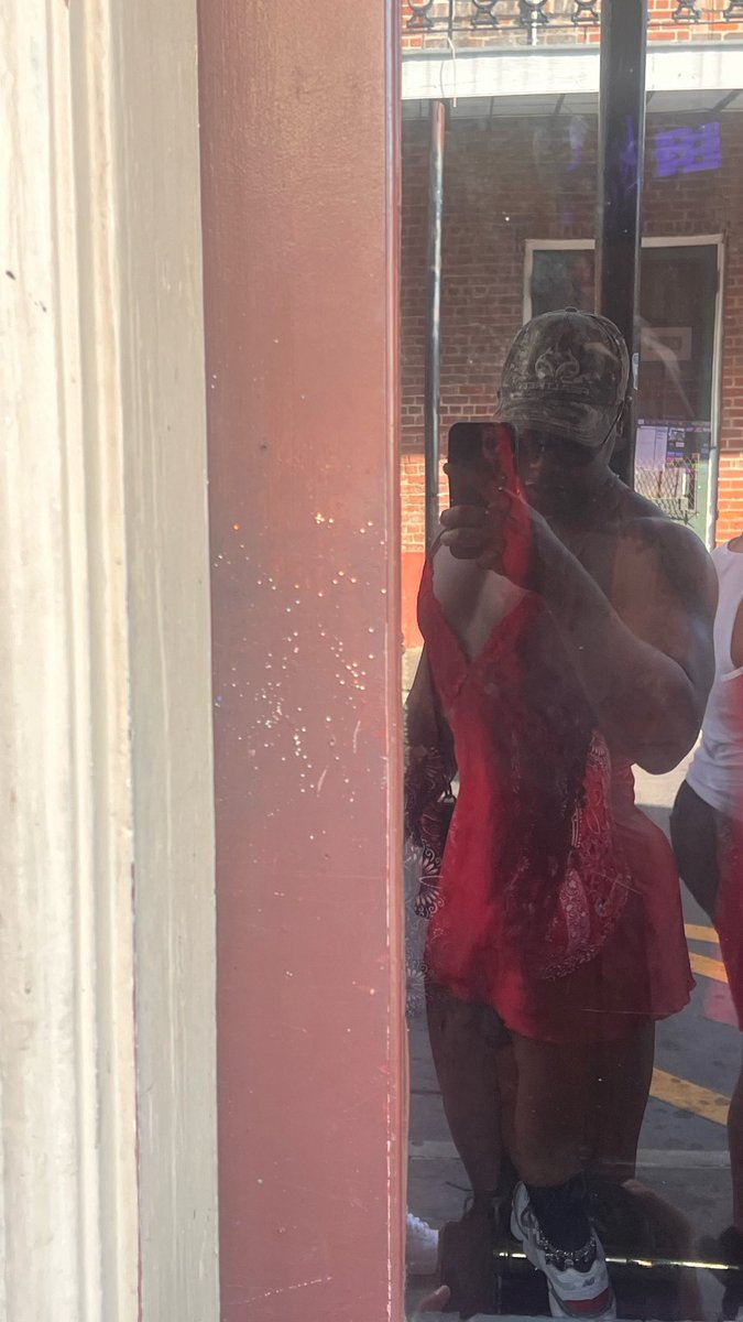 Once again Drunk in a red dress in New Orleans