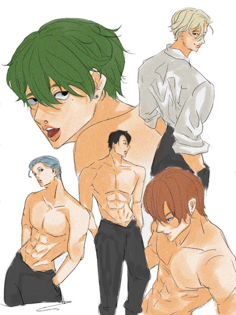 筋肉の練習した
なんか1人だけ絶対脱がないという意思が感じられる人がいる、、

#絵描きさんと繋がりたい 
#絵柄が好みって人にフォローされたい 
#3連休はフォロワーが増えるらしい