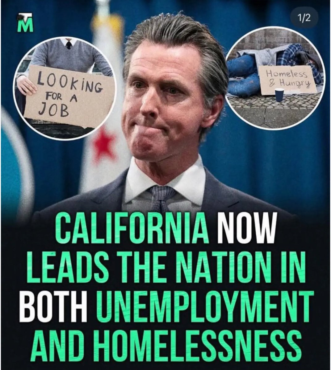 EL4USA's tweet image. Yet Greasy Gavin wants to be president & destroy the entire country like he has California 🙄