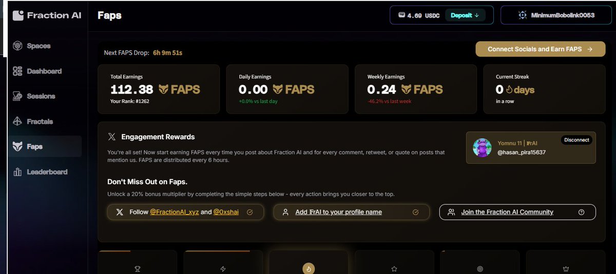 Yomnu 11 | 𝔽rAI Morph (@hasan_pira15637) on Twitter photo Discover the future of AI development with <a href="/FractionAI_xyz/">Fraction AI</a> where your ideas form evolving, self‑improving agents that compete, learn, and earn on Ethereum’s decentralized grid
No coding needed: build agents via prompt → enter competitions → win rewards and FRAC tokens → level Discover the future of AI development with <a href="/FractionAI_xyz/">Fraction AI</a> where your ideas form evolving, self‑improving agents that compete, learn, and earn on Ethereum’s decentralized grid
No coding needed: build agents via prompt → enter competitions → win rewards and FRAC tokens → level