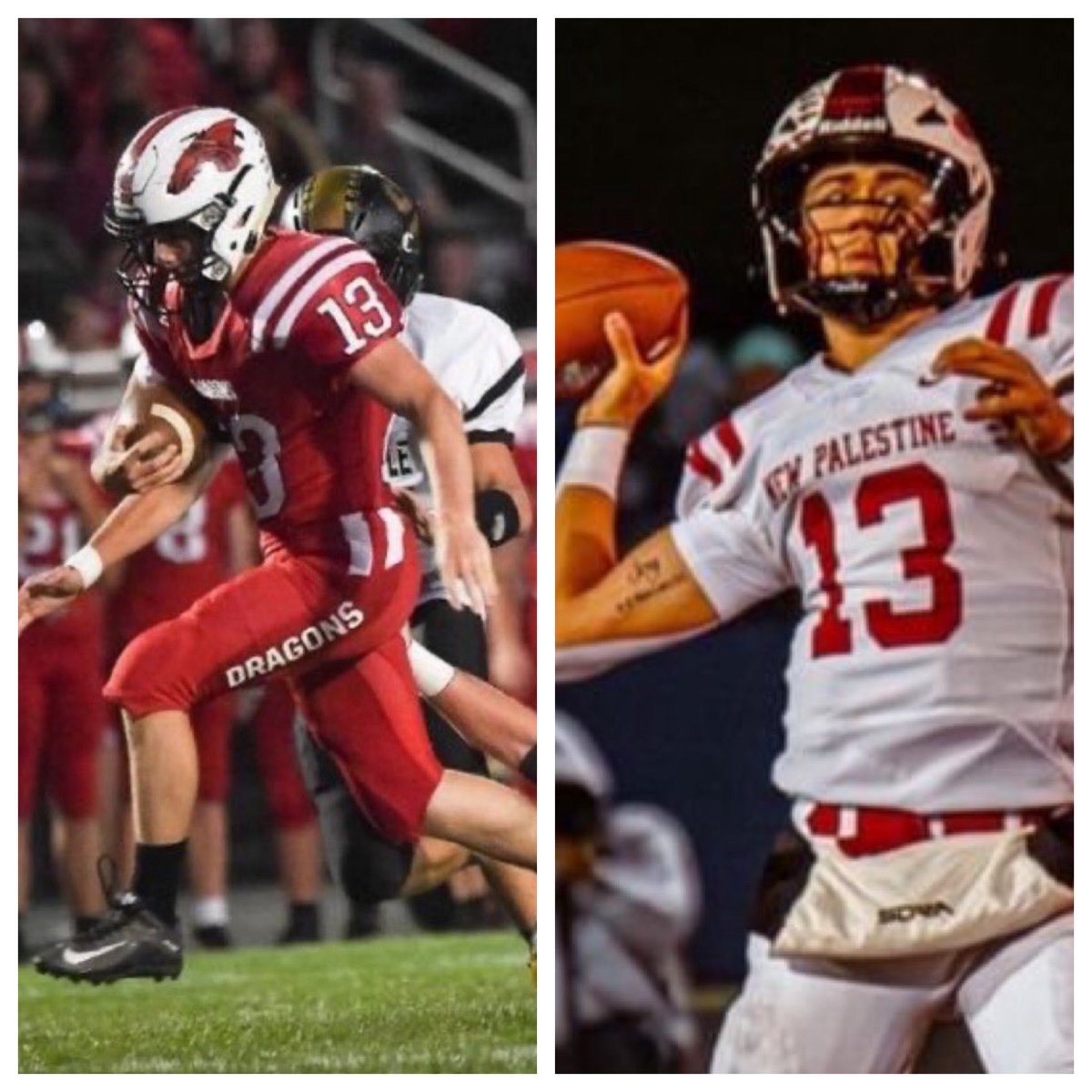 NPCoachRalph's tweet image. Luke Canfield, RB - 2019 (1st Team IFCA 5A Underclassmen All-State) 240 carries, 1764 yards, 7.4ypc, 29 TDs
Jacob Davis, QB - 2025 (1st Team IFCA 4A Underclassmen All-State) 1949 passing yards, 23 TDs, 1 INT, 139.4 QBR, 662 rush yards, 13 TD’s. #13Days