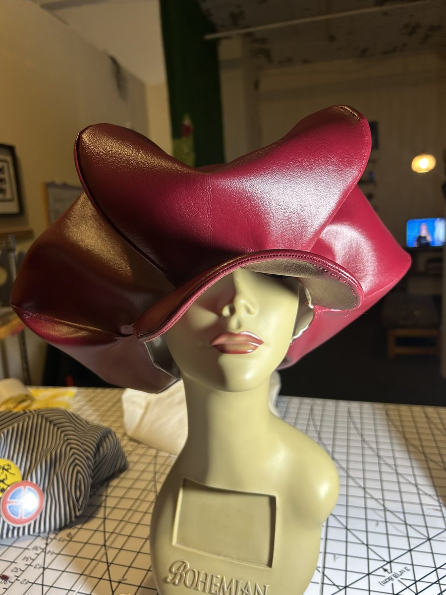 yeah so i actually made/designed the craziest hat for this show