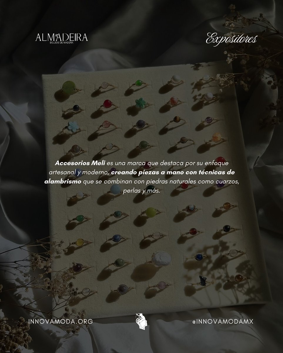 TjInnovadora's tweet image. 💫#InnovaModa2025 da la bienvenida a Accesorios Meli, marca que convierte el alambrismo en arte, creando piezas hechas a mano con cuarzos, perlas y piedras naturales

¡Ya viene @InnovaModa_Mx!

📅17/Agosto
📍Hotel Castillos del Mar
🎟️ÚLTIMOS BOLETOS⤵️
eventbrite.com/e/innovamoda-c…