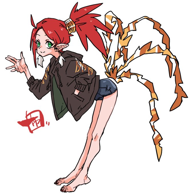 スク水な朱雀ちゃん。 