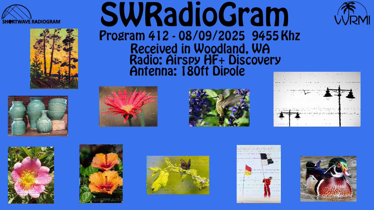 H0b0_Radio (@cadieregerald) on Twitter photo <a href="/SWRadiogram/">Shortwave Radiogram</a> 412 08/09/2025
Saturday|2300-2330 UTC|9455 kHz
WRMI Florida
Received in Woodland, WA
<a href="/airspy_com/">Airspy R2/Mini</a> HF+ Discovery SDR#1922
180ft Dipole with <a href="/Nooelec/">Nooelec</a> 9:1 V2
Fldigi-4.2.06.12
text
justpaste.it/gl56g
IQ recording
t.ly/bq_5I <a href="/SWRadiogram/">Shortwave Radiogram</a> 412 08/09/2025
Saturday|2300-2330 UTC|9455 kHz
WRMI Florida
Received in Woodland, WA
<a href="/airspy_com/">Airspy R2/Mini</a> HF+ Discovery SDR#1922
180ft Dipole with <a href="/Nooelec/">Nooelec</a> 9:1 V2
Fldigi-4.2.06.12
text
justpaste.it/gl56g
IQ recording
t.ly/bq_5I