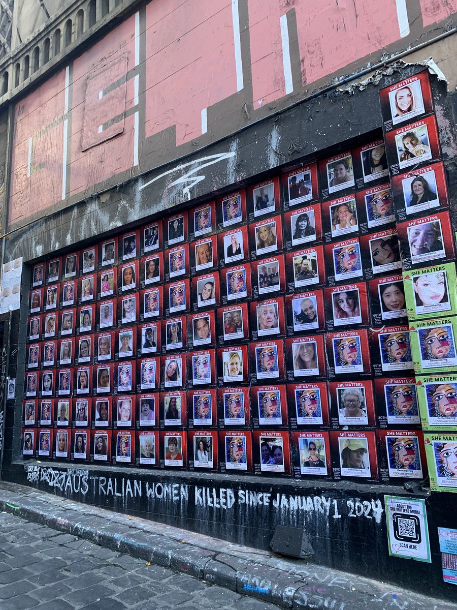 メルボルンで印象に残ったのはこの壁。2024年1月以降、殺された