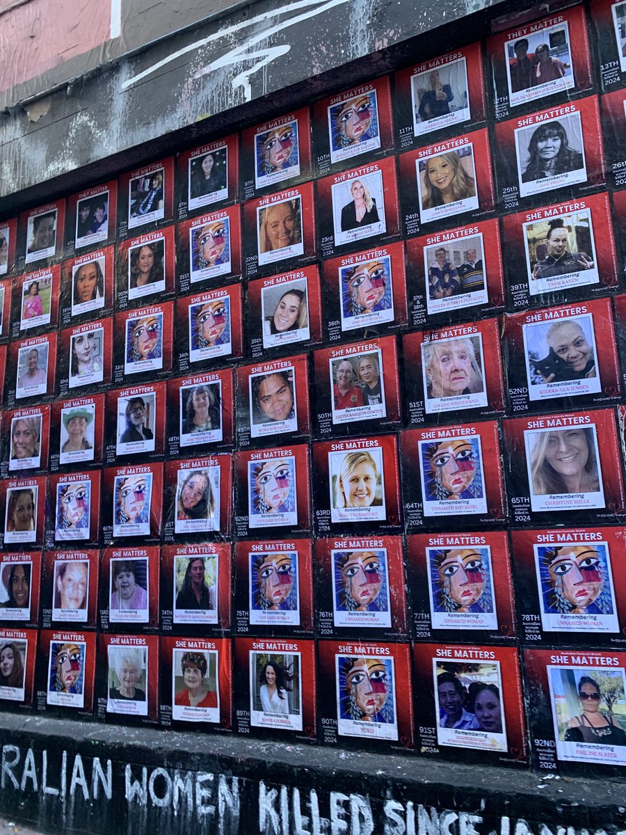 メルボルンで印象に残ったのはこの壁。2024年1月以降、殺された