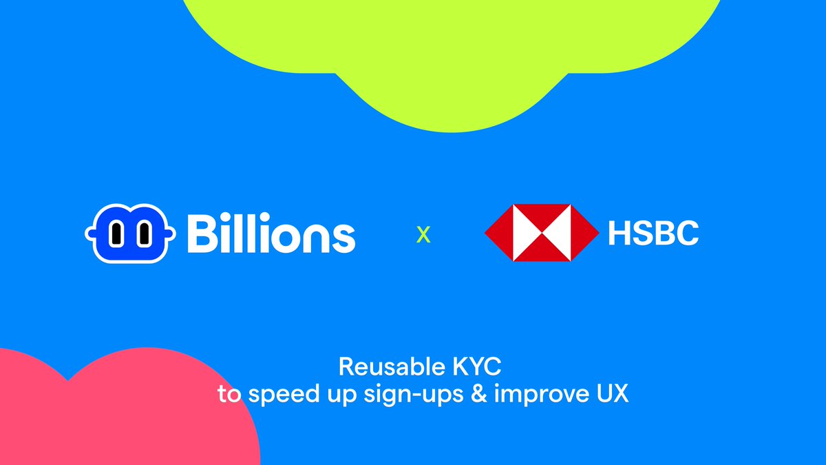 Billions tech stack helps <a href="/HSBC/">HSBC</a> speed up sign-ups &amp; improve UX, by reusing verified KYC data across platforms, without sacrificing users’s privacy.

🧵👇