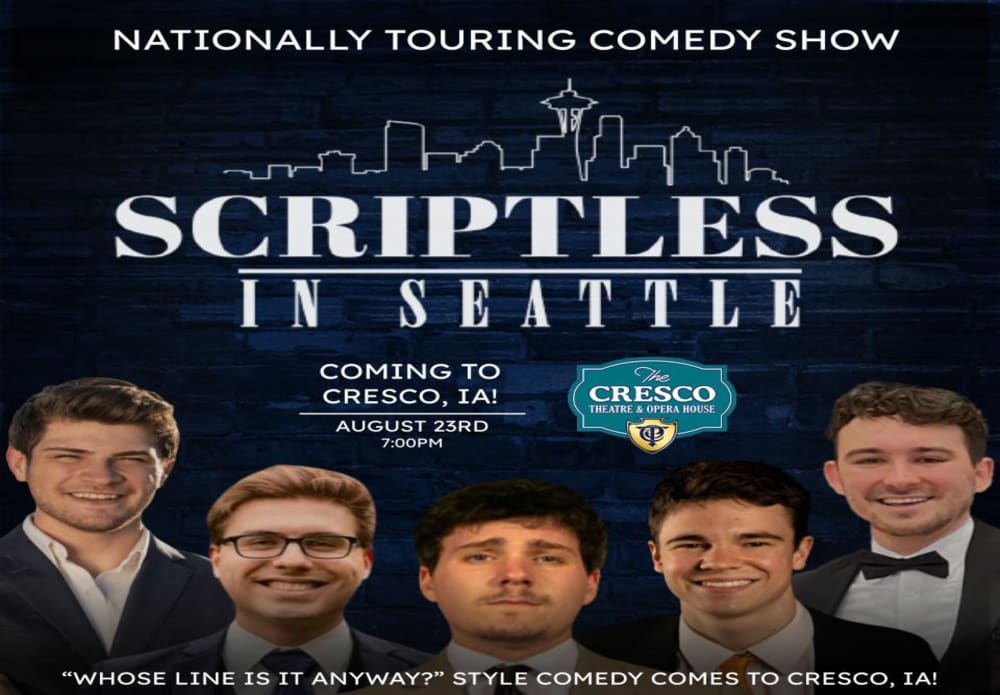 Still don't have your tickets to Scriptless In Seattle? Skip to the front of the line! ⁣
 onthestage.tickets/show/cresco-th…