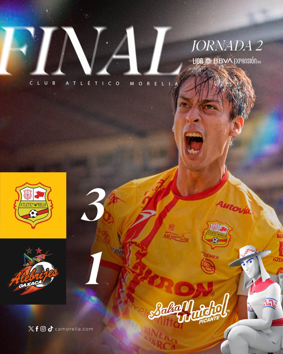 | <a href="/Salsa_Huichol/">Salsa Huichol</a> | Se acabóó. Los tres puntos se quedan en la Jaula del CANARIOOOOO 😎

| J2 | CAM 3  - 1  <a href="/AlebrijesOaxaca/">Alebrijes Oaxaca</a> | 

#DelCanarioSoy