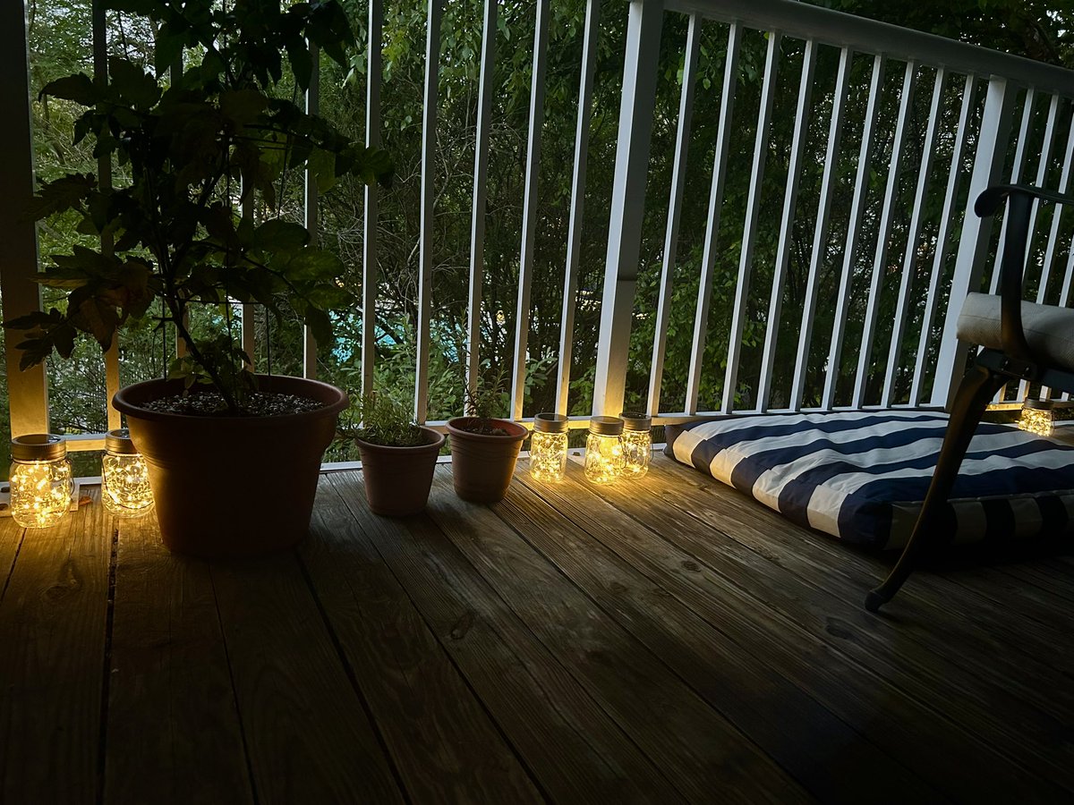 Taking comfort in small joys and tonight it’s these little jars of fairy lights