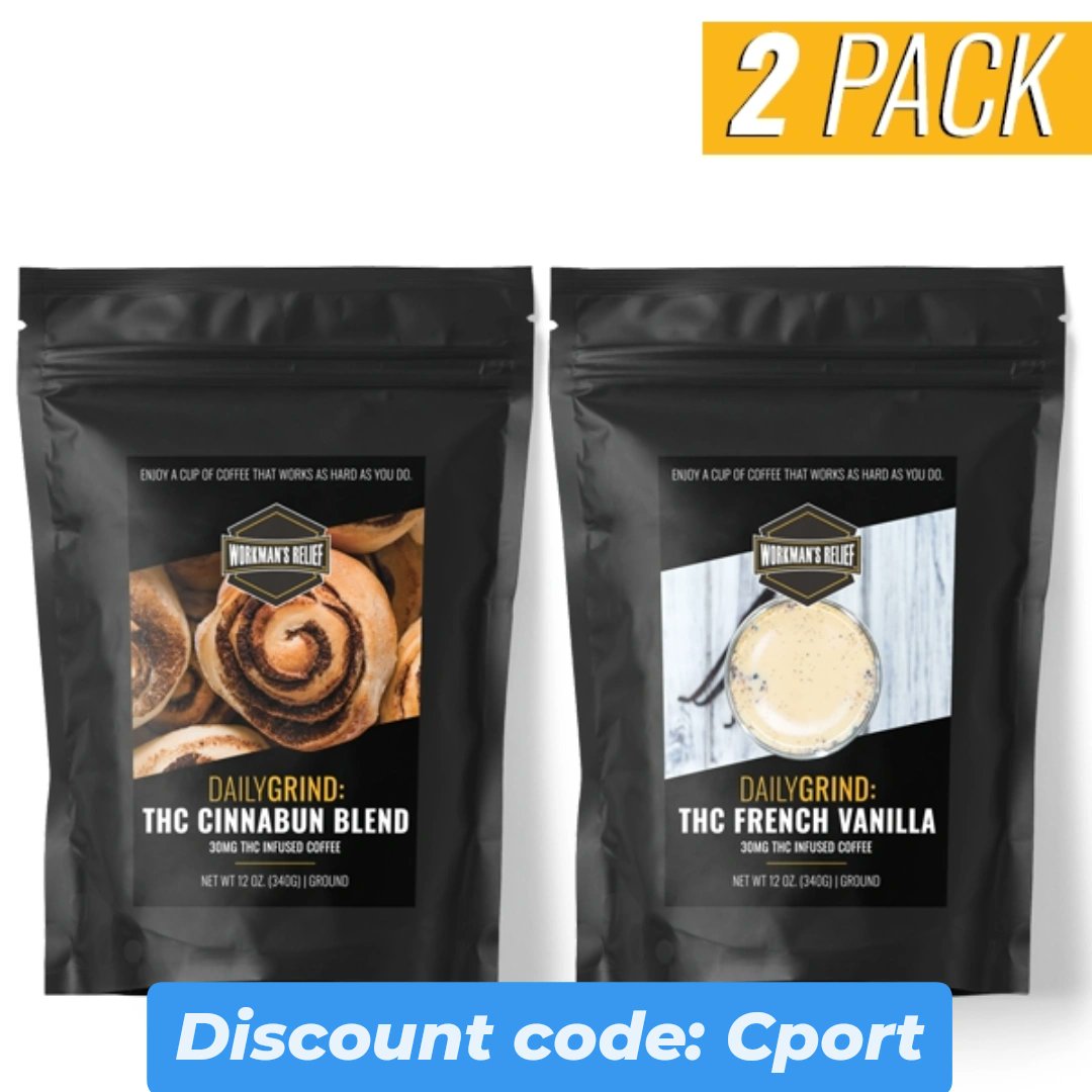 Cportmerch's tweet image. workmansrelief.com/?ref=Cport
Adult Use Only 21+ ⚠️ 📢 
#WorkmansRelief #Coffee #CBD 
Workman's Relief discount code: CPORT 💸 
Workman's Relief Coffee works as hard as you do ☕️ 
3rd Party Lab Tested w/ COAs 🇺🇸 
Fast fulfillment and shipping 📫