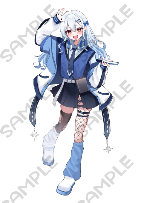 【お仕事報告】 この度、霜月冬華様()の新衣装デザイン、立ち絵イラストを担当いたしました! いつもより元気な雰囲気の冬華ちゃんです よろしくお願いします!