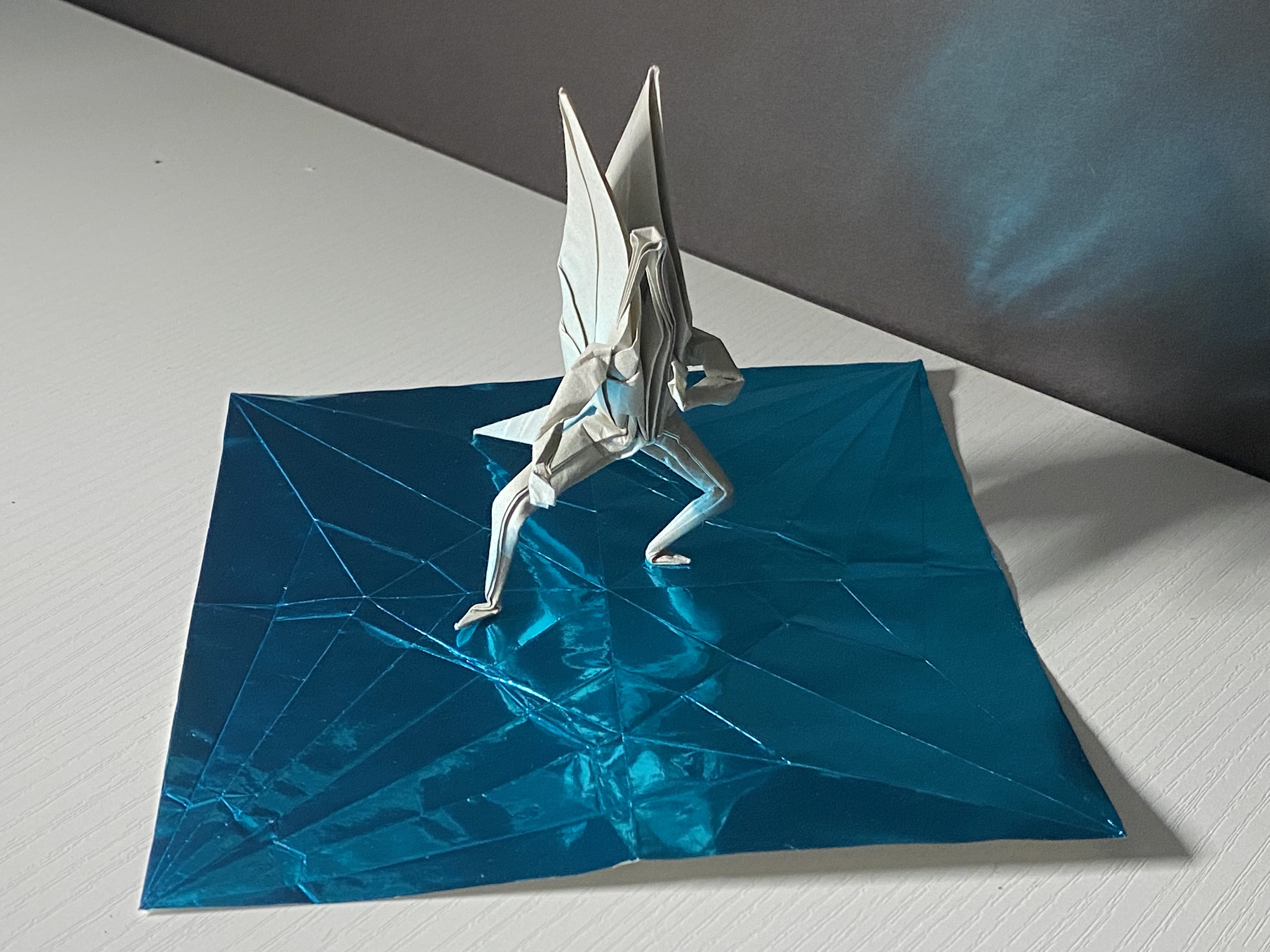 蒼衣　折り鶴15×15cm 蒼衣 折り鶴15×15cm 蒼衣 折り鶴15×15cm 折り鶴