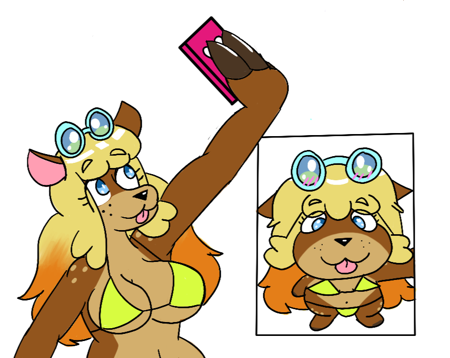rewdle_'s tweet image. Solanna doodle for a recent Drawpile 🦌👙