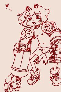 ちかごろのらくがき2 たぬきアーム