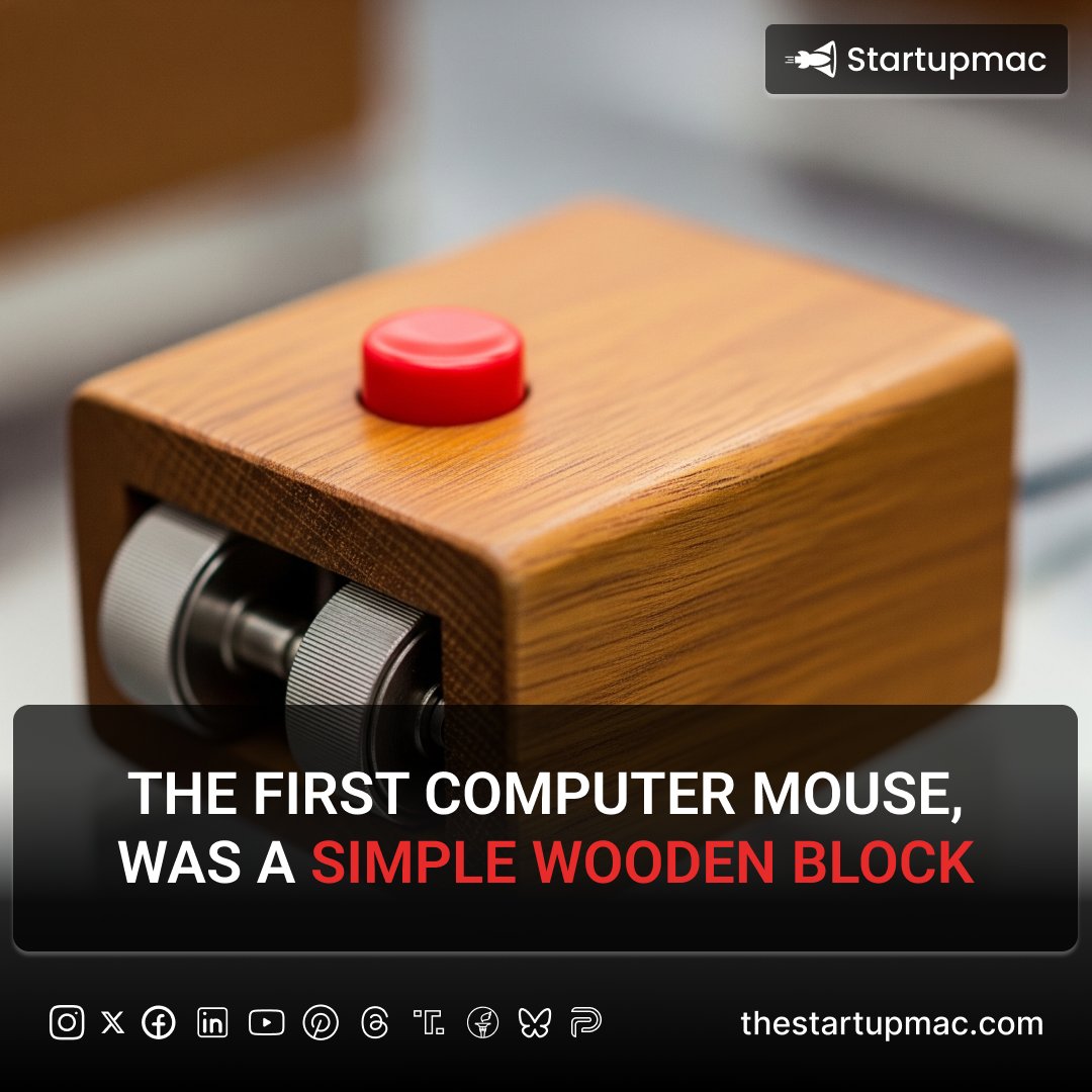 startupmac's tweet image. The humble beginnings of the computer mouse: a device that transformed computing #techhistory #innovation #computinghistory #computermouse #humancomputerinteraction