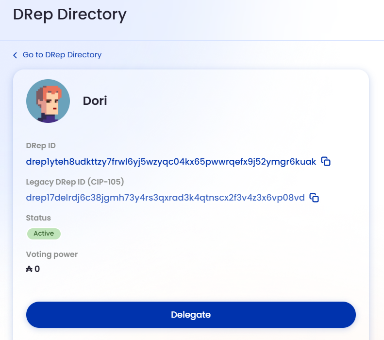 저도 Cardano DRep를 시작합니다!  

DRep는 $ADA 홀더들의 투표권을 위임받아 대신 행사하는 커뮤니티 대표라고 보면 되는데요 ㅎㅎ 굳이 비유하자면, Cardano 생태계의 '정치인'이라고 볼 수 있을 것 같습니다.

제가 이 업계에서 엔지니어로 일하고 있는 만큼, 여러 기술과 트렌드에 관심이 많고