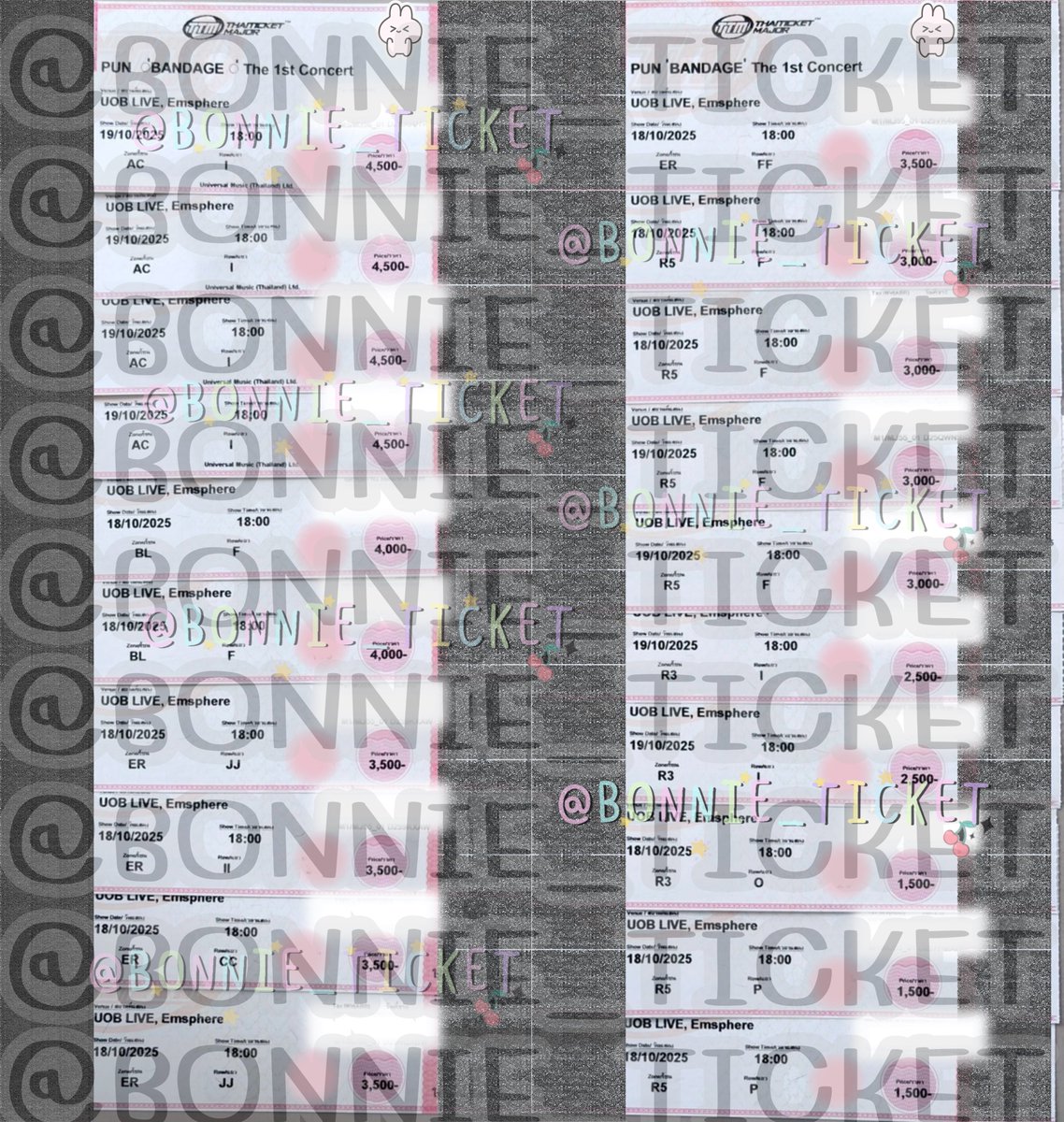 🎟️🍭𝘽𝙊𝙉𝙉𝙄𝙀_𝙏𝙄𝘾𝙆𝙀𝙏💐🍒 รับกดบัตรคอน tweet media