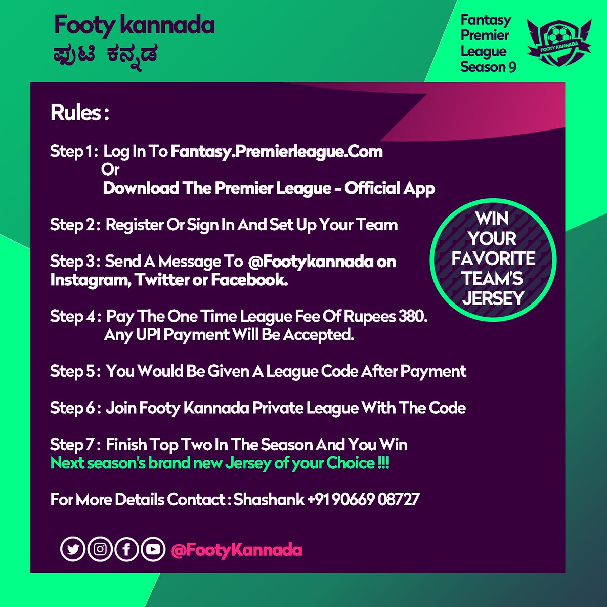 FPL season 9 is here. DM to join.
