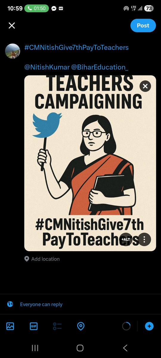 maithil_anwar's tweet photo. #CMNitishGive7thPayToTeachers 

@NitishKumar @BiharEducation_ https://t.co/CWiTu0f0Kv