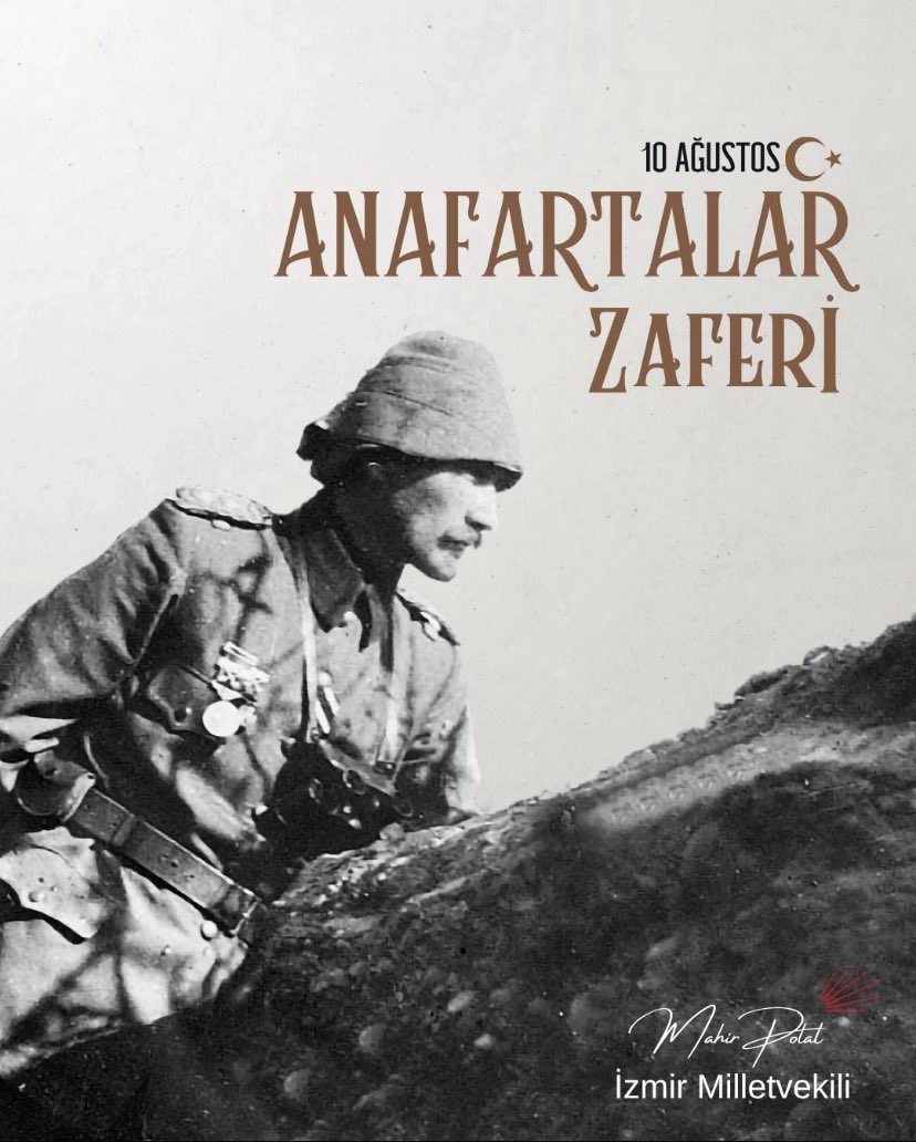 Anafartalar Zaferi’nin yıl dönümünde, Gazi Mustafa Kemal Atatürk ve silah arkadaşları başta olmak üzere vatanı uğruna canını feda ederek Çanakkale’yi geçilmez kılan tüm kahramanlarımızı saygı ve minnetle anıyorum.