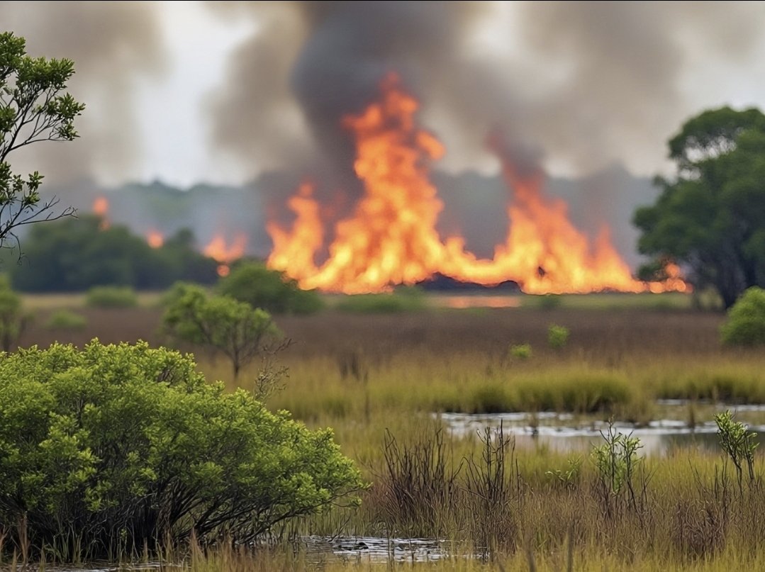 If you don't clear fire breaks &amp; dry grass because you want to 'preserve nature' for your business, don't be surprised if a fire accidentally starts in adjacent properties &amp; then torches yours!

#TinderBox
#DrySeason
#ClearFireBreaks