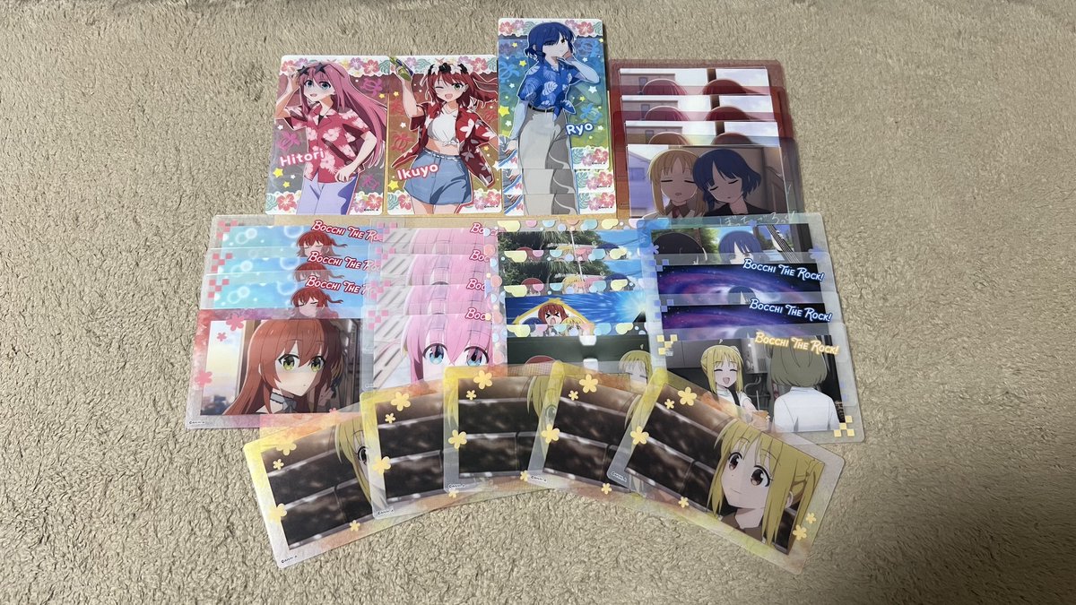 【交換】ぼっち・ざ・ろっく！ ぼっちざろっく ぼざろ アニメイト アロハ メモリアル クリアカード コレクション

譲)写真2枚目の複数枚
求)❤️

手渡し（大阪）
8/16（土）：夏コミ（夕方）東京駅
9/7（日）  ：なんこー・ろっく・ふぇす！
9/14（日）：結ロ12（売り子してます）