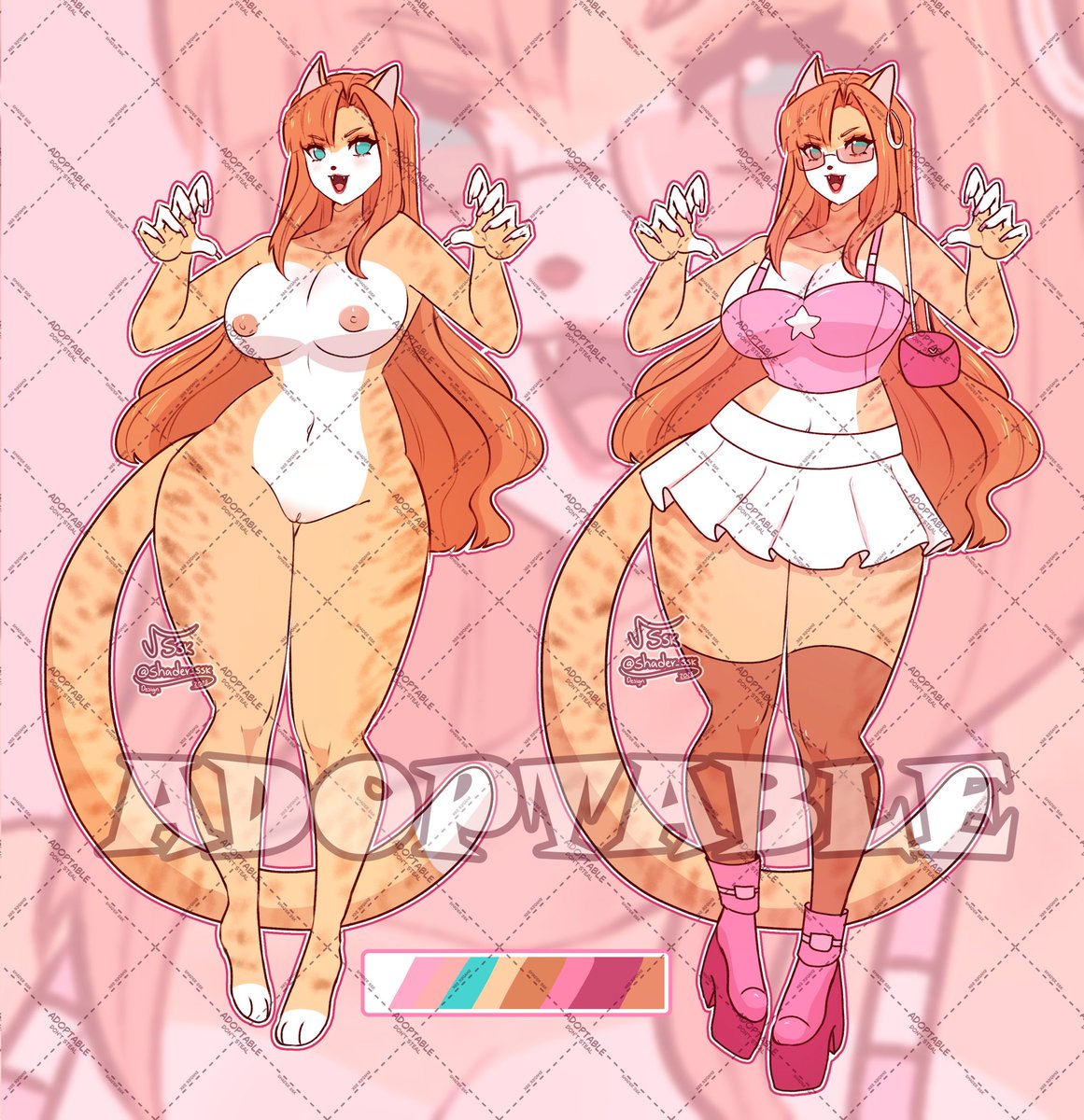 ✦ ORANGE CAT ✦ 

SB: 50 usd
AB1: 90 usd
AB2: 130 usd (+ Extra Fullbody)

AUCTION ENDS IN 72 HOURS!: ych.commishes.com//auction/show/…

TH: toyhou.se/34583241.open-…

✧Paypal - Kofi - Transfer (mxn)

#adoptable #furry #anthro #nsfw #nude #referencesheet #openadopt #auctionadopt
