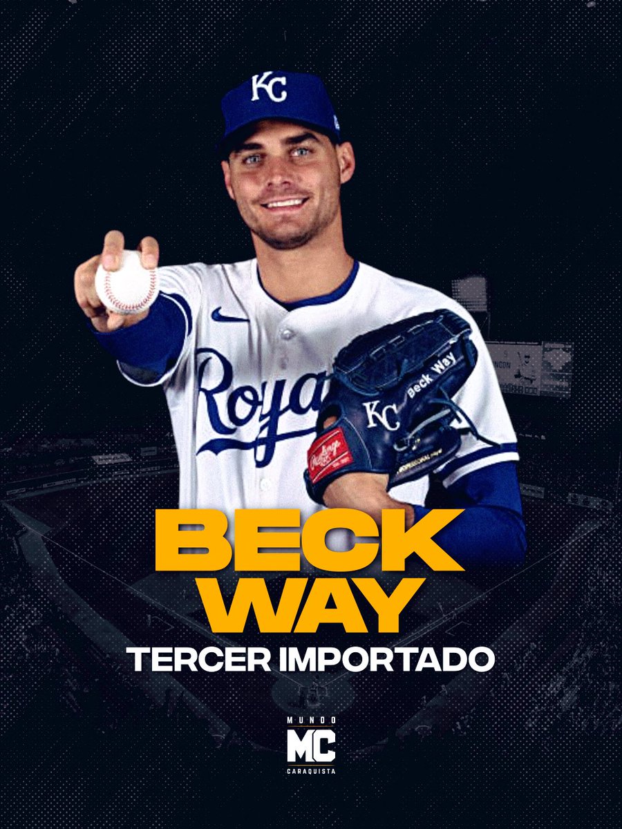 IMPORTADO CARAQUISTA 🦁

<a href="/leones_cbbc/">Leones del Caracas</a> anuncia la firma del importado estadounidense Beck Way

Relevista derecho que pertenece hoy a los Royals viendo acción entre AA y AAA 

3G - 5P

55.0 IL/ 42K/ 5.40 ERA/ 1.58 WHIP

Bienvenido a la manada Beck 🦁